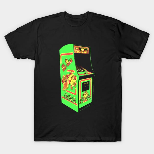Ms. Pac Man Retro Arcade Game 2.0 T-Shirt by C3D3sign